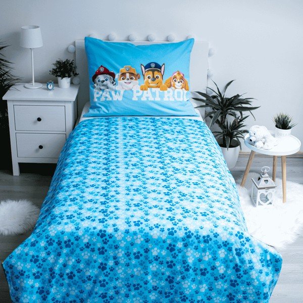 Pamut gyerek egyszemélyes ágyneműhuzat, világító hatással 140x200 cm Paw Patrol - Jerry Fabrics-image-2