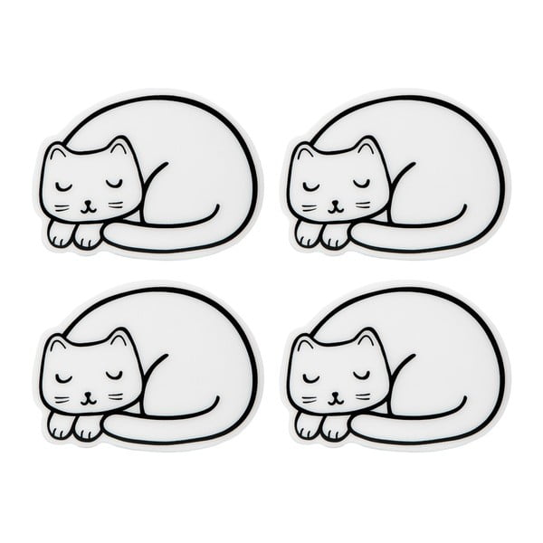 Cutie Cat 4 db-os macska alakú alátét szett - Sass & Belle