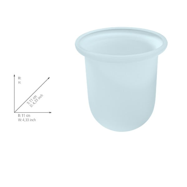 Üveg WC-kefe tartály - Wenko-image-1