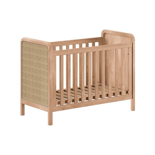 Natúr színű babaágy állítható magassággal 60x120 cm Woods – Vipack