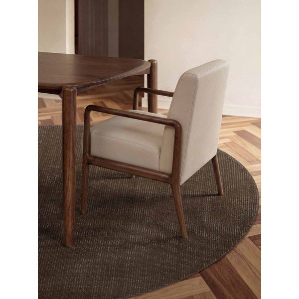 Barna kézi szövésű gyapjú kerek szőnyeg ø 160 cm Greenwich – Ted Baker-image-1