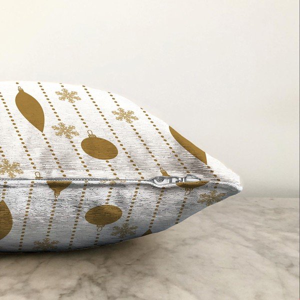 Christmas Ornaments karácsonyi zsenília párnahuzat, 55 x 55 cm - Minimalist Cushion Covers-image-1