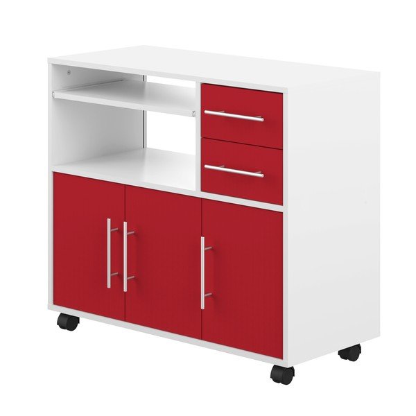 Marius piros gurulós komód - Symbiosis-image-3