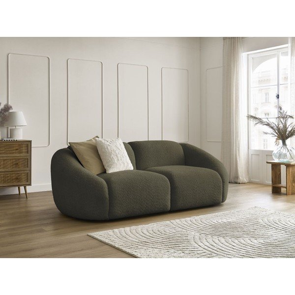 Zöld buklé kanapé 230 cm Tina – Bobochic Paris-image-1