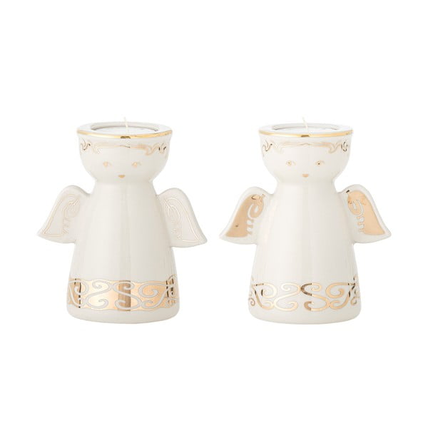 Agyagkerámia gyertyatartó készlet teamécseshez 2 db-os Faella – Bloomingville-image-4