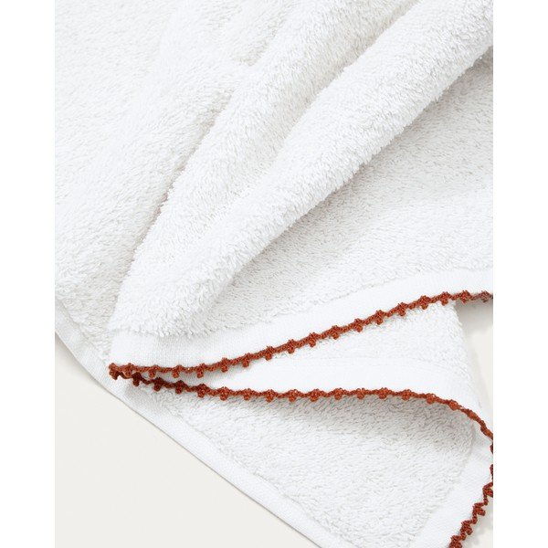 Fehér frottír pamut törölköző 50x90 cm Sinami – Kave Home-image-1