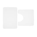 Fehér memóriahab fürdőszobai kilépő szett WC-hez, 2 db-os 50x80 cm Anti-Bacterial – Catherine Lansfield