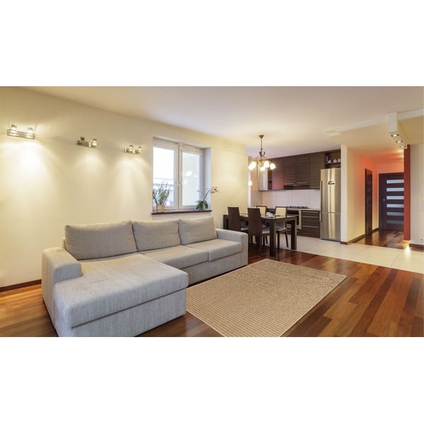 Plain világosbarna kültéri szőnyeg, 133 x 190 cm - Floorita-image-1