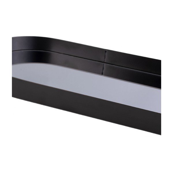 Oval fekete tálca füsttükörrel, szélesség 18 cm - PT LIVING-image-1