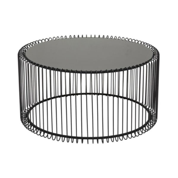 Wire Big 2 db fekete tárolóasztal - Kare Design-image-1