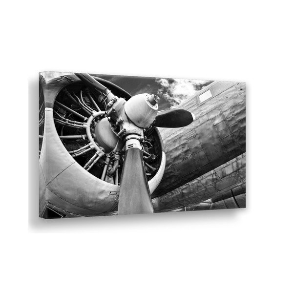 Canvas Silver Uno Plane kép, 85 x 113 cm - Styler-image-2