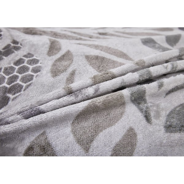 Szürke egyszemélyes mikroplüss ágyneműhuzat 140x200 cm Judith – My House-image-3