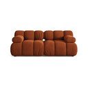 Terrakotta színű bársony moduláris kanapé 188 cm Bellis – Micadoni 