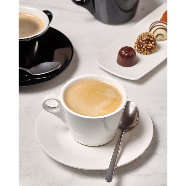 Fehér porcelán csészealj ø 15,5 cm Barista – BonBistro-image-1