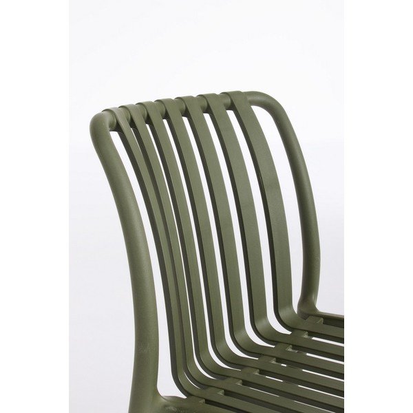 Zöld műanyag kerti szék Billie – Bizzotto-image-1