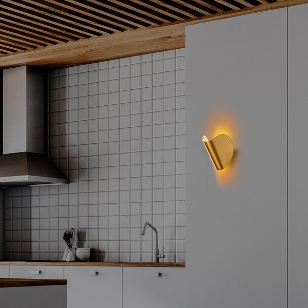 Aranyszínű LED fali lámpa Heybe – Opviq lights-image-3