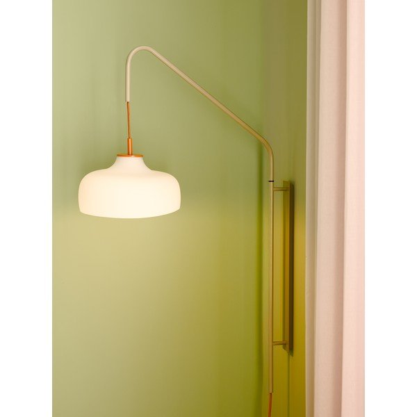 Fehér-bézs konnektorhoz csatlakoztatható fali lámpa ø 29 cm Current – Hübsch-image-3