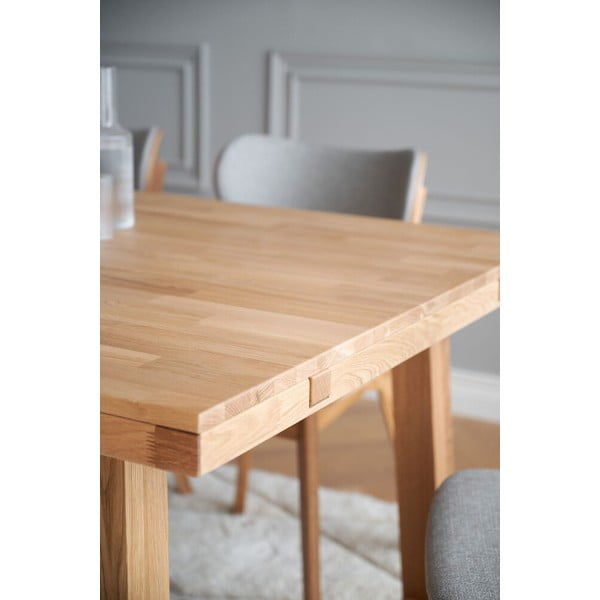 Brooklyn csiszolt tölgyfa étkezőasztal, 170 x 95 cm - Rowico-image-2