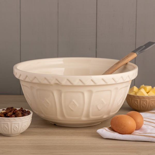 Fehér-bézs kőedény tál ø 29 cm Colour Mix – Mason Cash-image-1