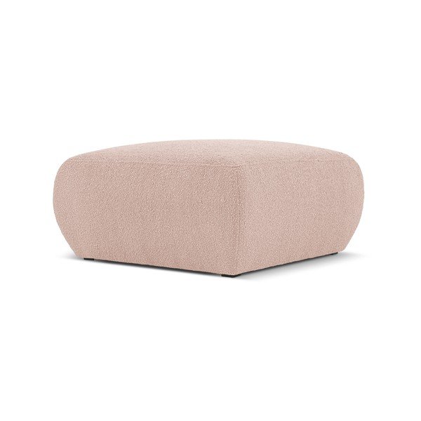 Rózsaszín buklé puff Molino – Micadoni Home-image-1