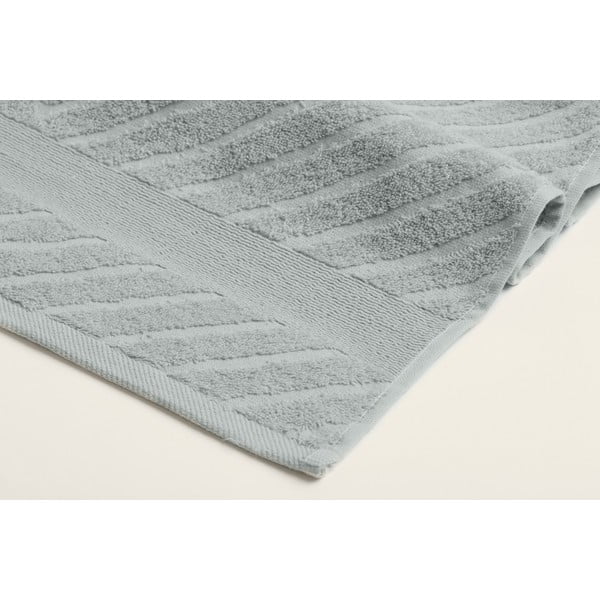 Világosszürke frottír pamut törölköző és fürdőlepedő készlet 2 db-os – Foutastic-image-3