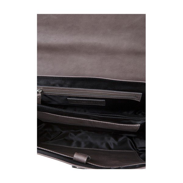 Brief férfi szürkésbarna bőrtáska - Ferruccio Laconi-image-3