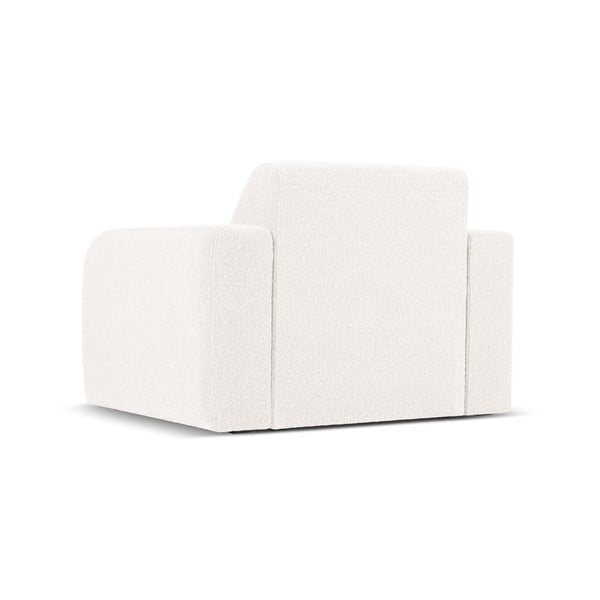 Fehér buklé fotel Molino – Micadoni Home-image-3