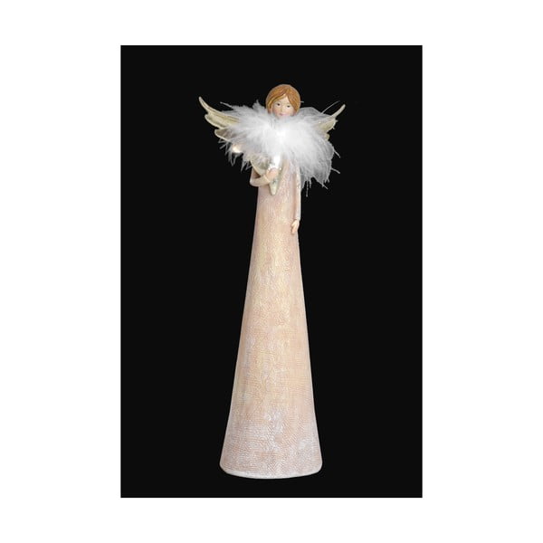 Antonia fehér dekorációs angyal, magassága 35 cm - Ego Dekor