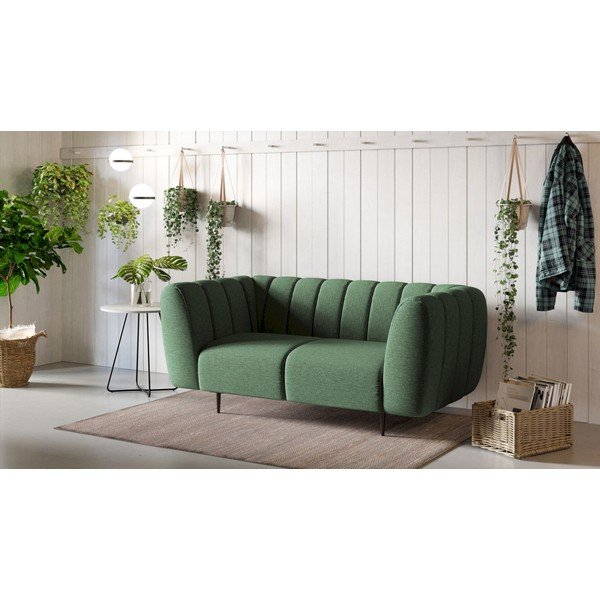 Sötétzöld kanapé 170 cm Shel – Ghado-image-1