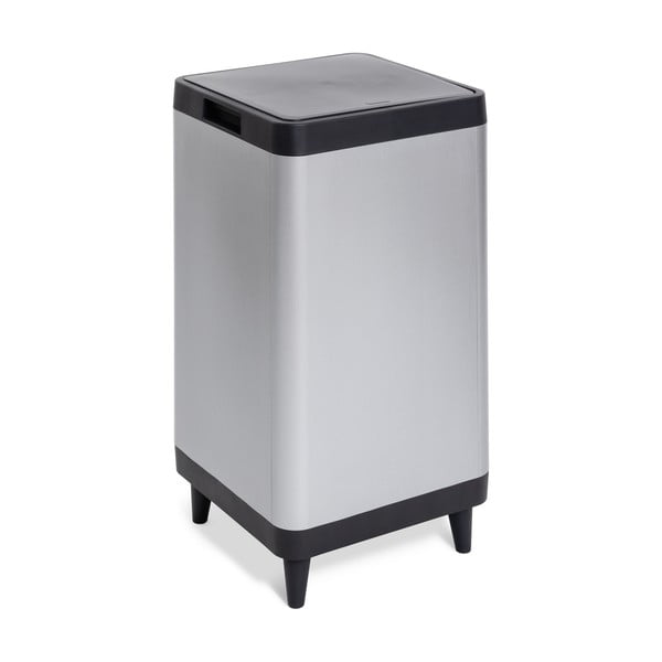 Ezüstszínű műanyag érintésre nyíló szemetes 80 l Berlino – DEA HOME