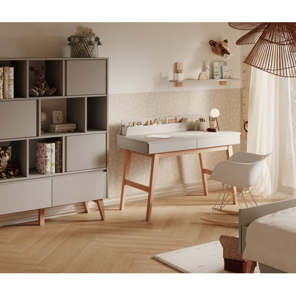 Gyerek íróasztal fehér asztallappal 60x120 cm Swing – Pinio-image-1