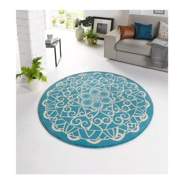 Capri kék kerek szőnyeg, ø 200 cm - Zala Living-image-2