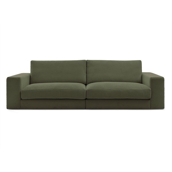 Zöld kordbársony kanapé 274 cm Leonard – Bobochic Paris