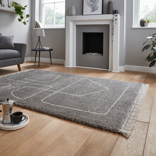 Boho szürke szőnyeg, 160 x 220 cm - Think Rugs-image-2