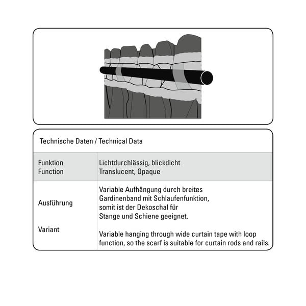 Szürke átlátszó függöny 175x140 cm Etamine - Gardinia-image-4