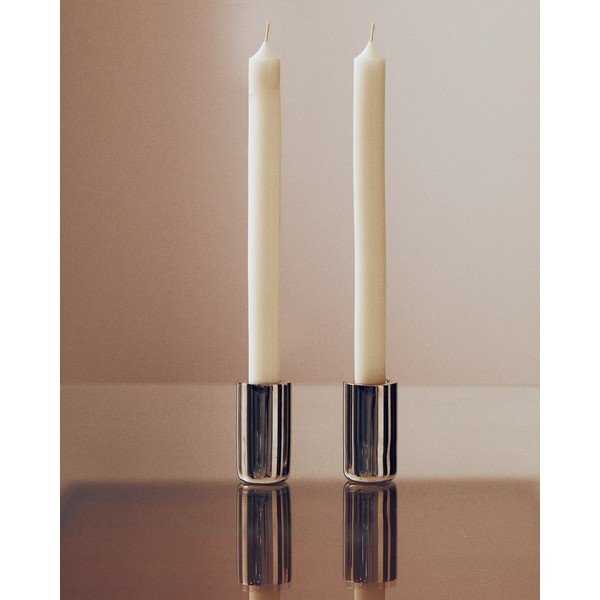 Fém gyertyatartó készlet 2 db-os Nirela – Kave Home-image-3