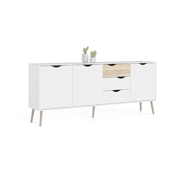 Fehér komód 196x82x39 cm Oslo – Tvilum-image-3