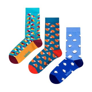 Novelty Blue 3 pár zokni ajándékcsomagolásban, méret 36 - 40 - Ballonet Socks