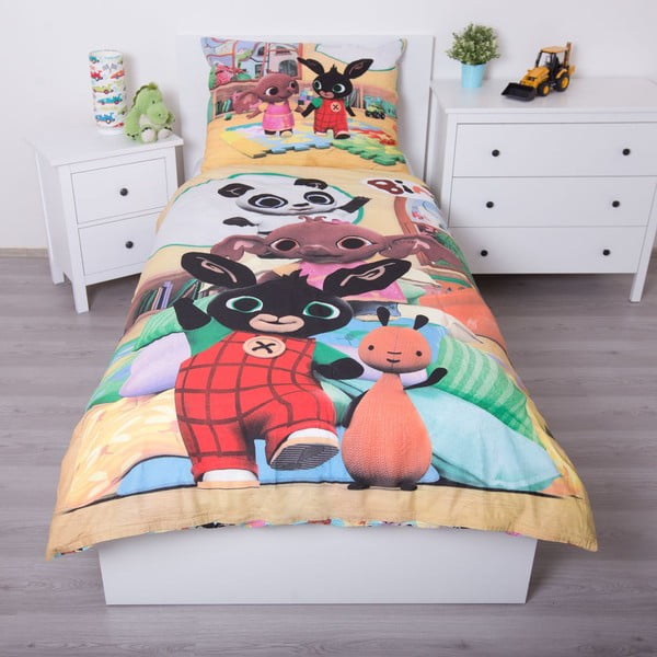 Egyszemélyes pamut gyerek ágyneműhuzat 140x200 cm Bing – Jerry Fabrics-image-1