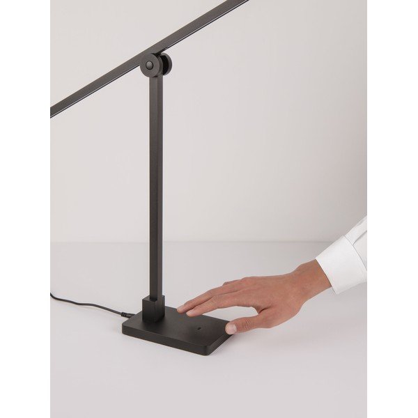 Matt fekete fém LED asztali lámpa hajlítható szerkezettel-dimmelhető (magasság 47 cm) Tenso – Nova Luce-image-3