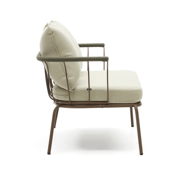 Világoszöld-bézs kerti kanapé Salguer – Kave Home-image-3