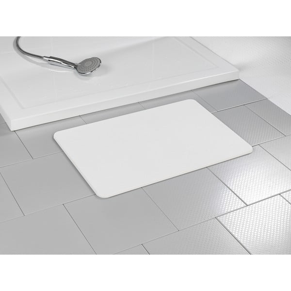 Fehér kovaföld fürdőszobai kilépő 39x60 cm Simi – Wenko-image-3
