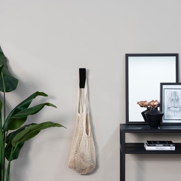 Fekete fali acél akasztó Angle – Spinder Design-image-1