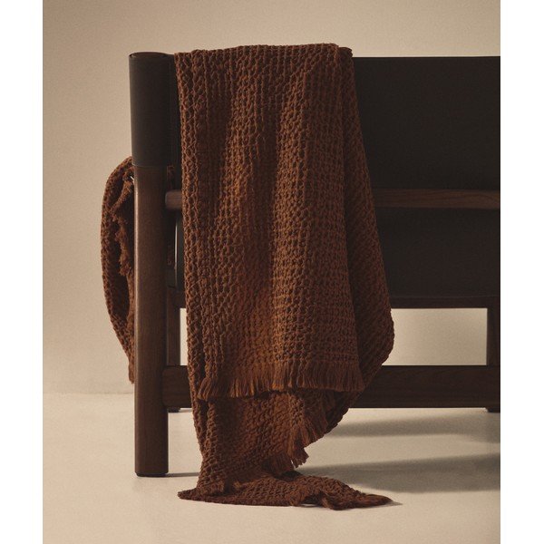 Barna takaró 130x170 cm Nulina – Kave Home-image-1