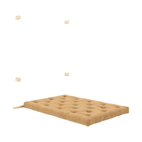 Világosbarna kordbársony kinyitható kanapé 135 cm Hooked – Karup Design-image-4