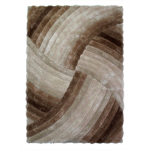 Furrow Natural szürkésbarna szőnyeg, 80 x 150 cm - Flair Rugs