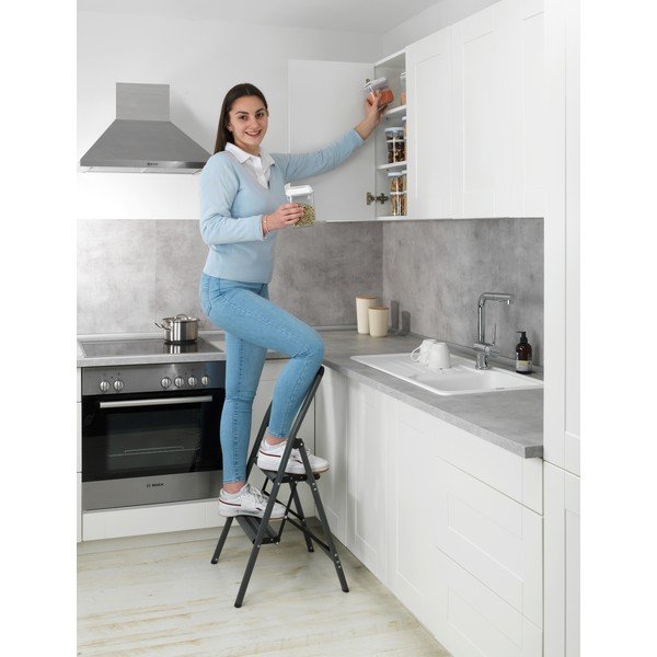 Compact szürke létra, magasság 91,5 cm-image-1