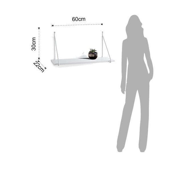 Fast fehér fali polc -Tomasucci-image-3