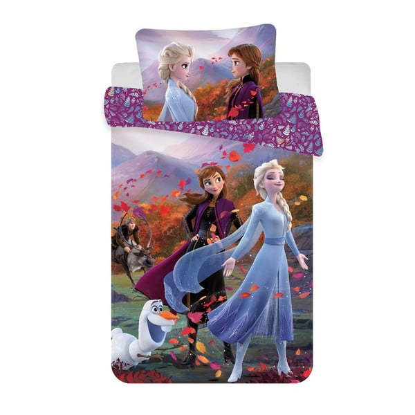 Pamut gyerek ágyneműhuzat babaágyhoz 100x135 cm Frozen "Wind" – Jerry Fabrics