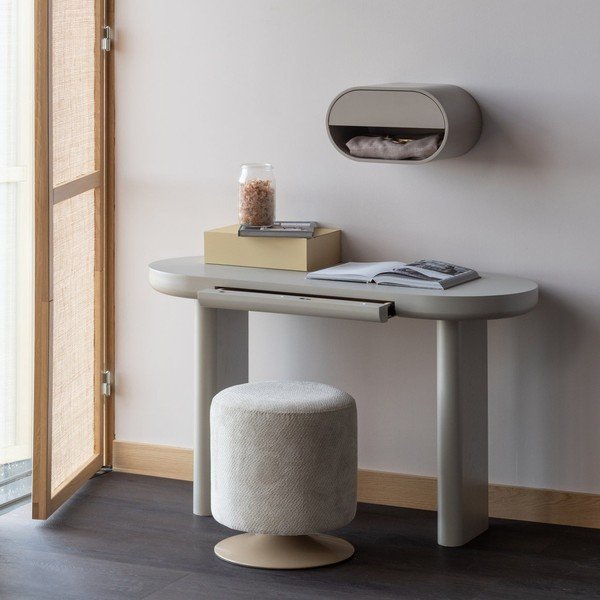 Bézs buklé puff Islen – WOOOD-image-2